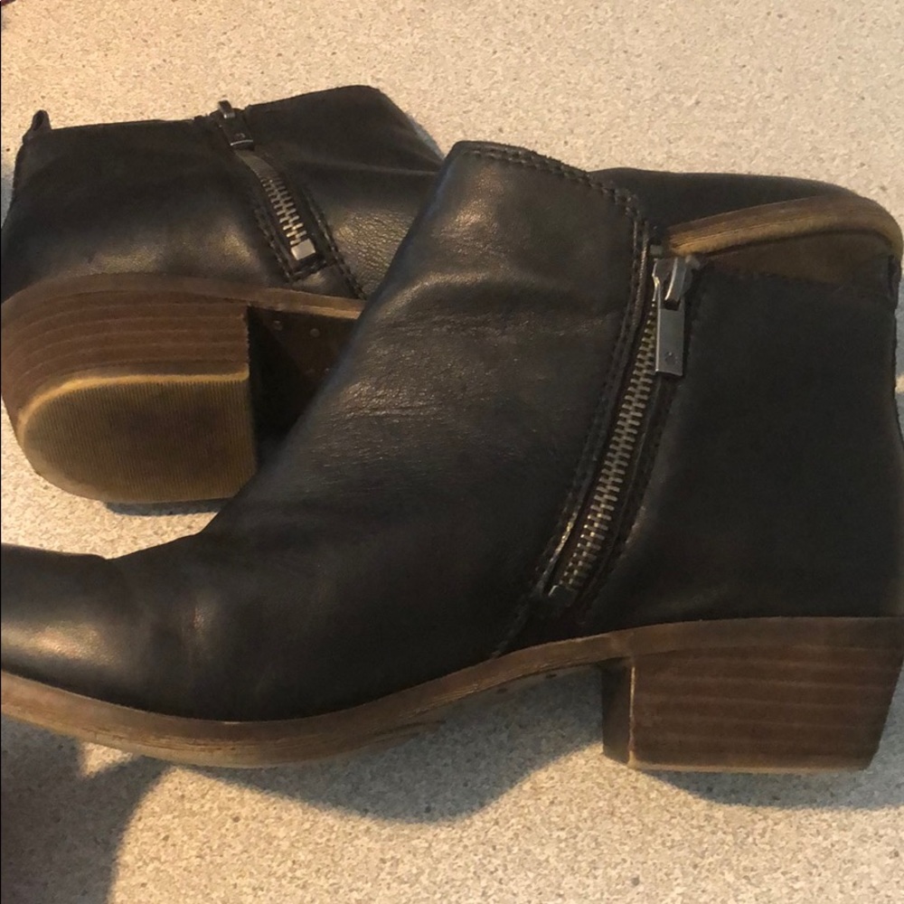 Black ankle boots